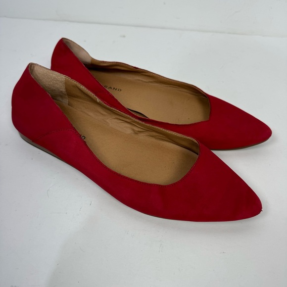 Lucky Brand Red Suede Flats - Picture 1 of 6